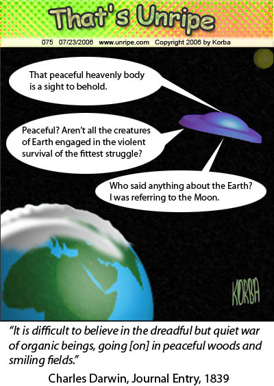 cartoon 75, the peaceful planet